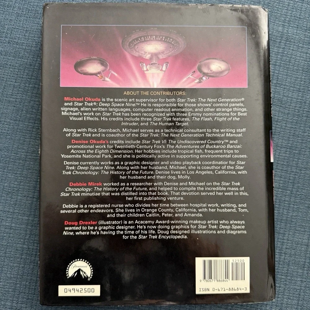 Star Trek Encyclopedia A Reference Guide to the Future by Michael Okuda